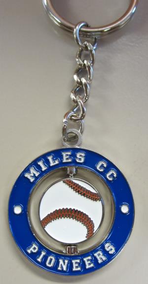 Image of Baseball Key Tag Miles CC Pioneers 